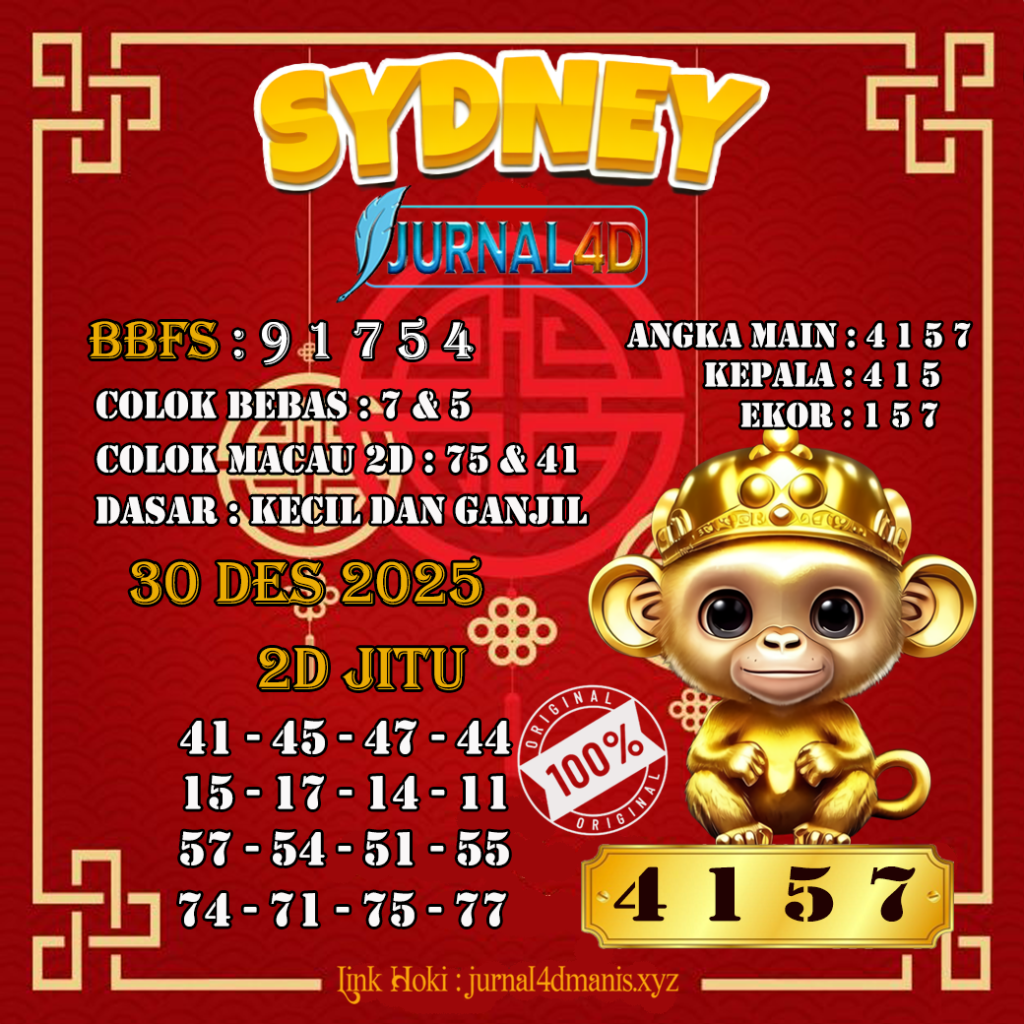 Rumus Prediksi Terbaru SYDNEY