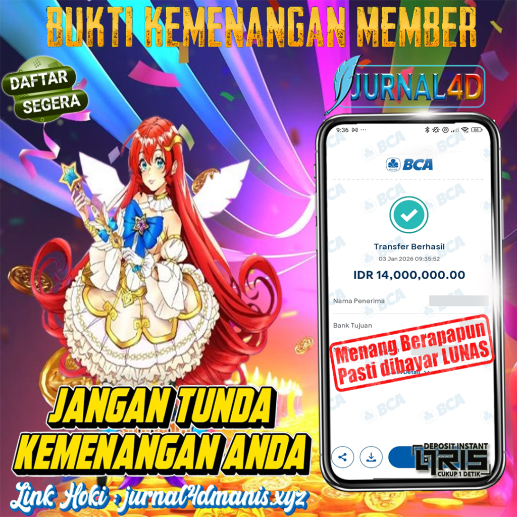 Bukti Kemenangan Member Jurnal4D