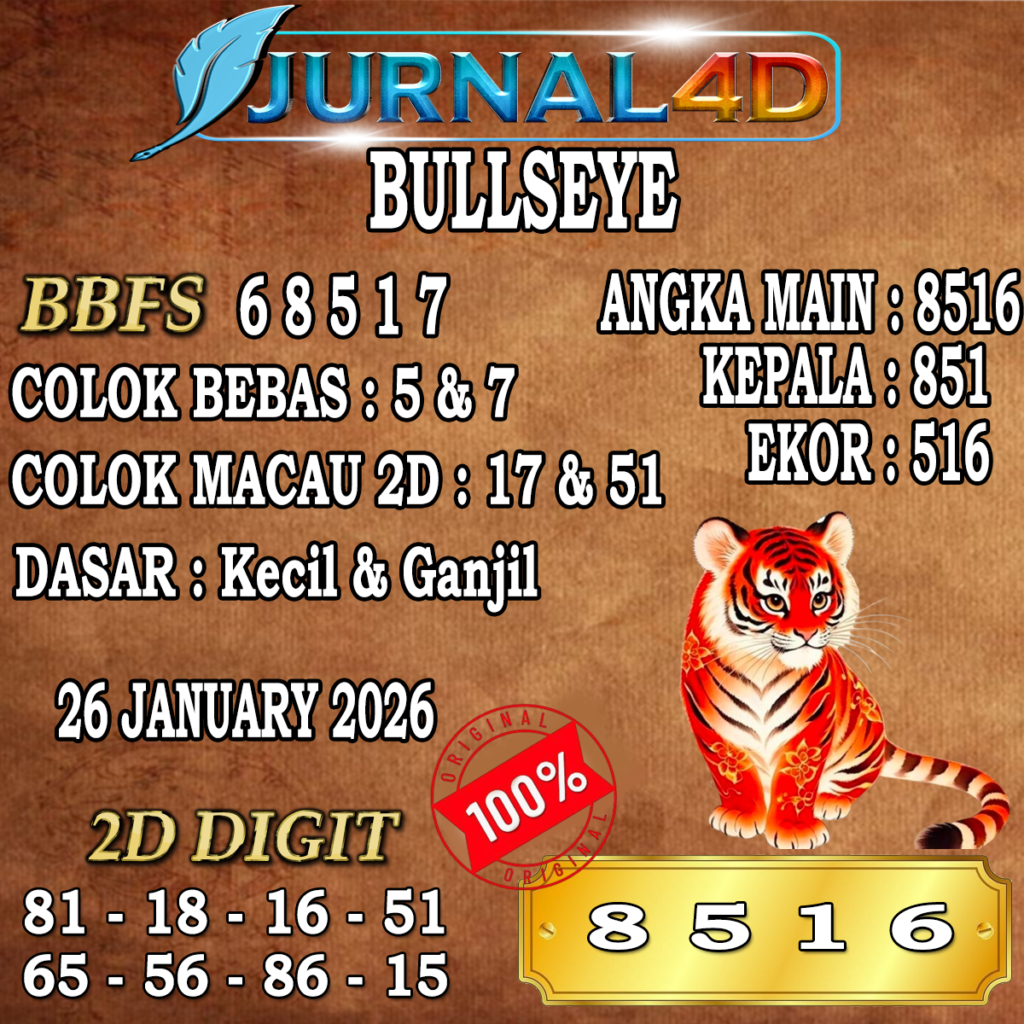 PREDIKSI BULLSEYE 26 JANUARI