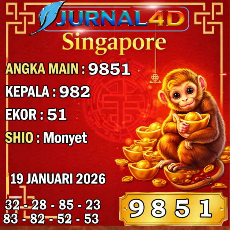 Prediksi Jurnal4D Singapore 19 Januari