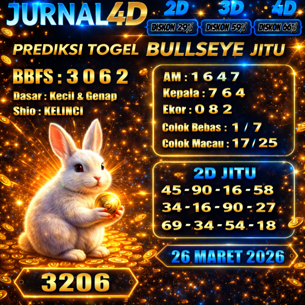 Prediksi Bullseye 26 Maret 2026 JURNAL4D