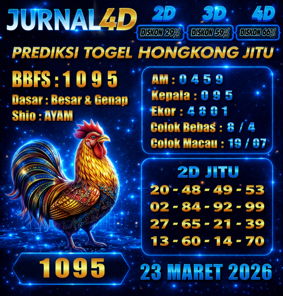 Prediksi Hongkong 23 Maret 2026 JURNAL4D