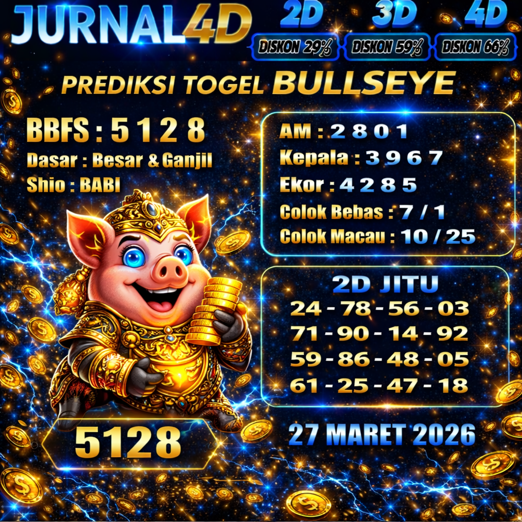 Prediksi Bullseye 27 Maret 2026 JURNAL4D