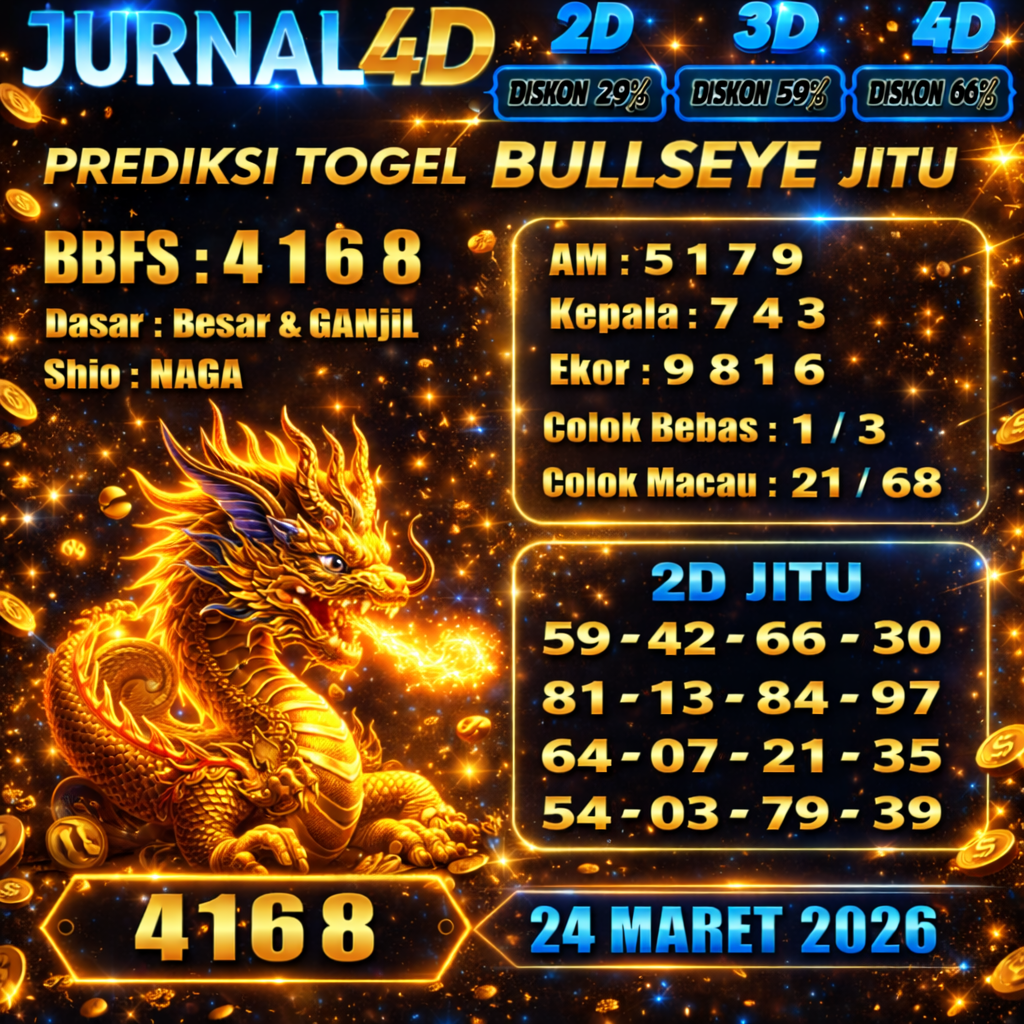 Prediksi Bullseye 24 Maret 2026 JURNAL4D