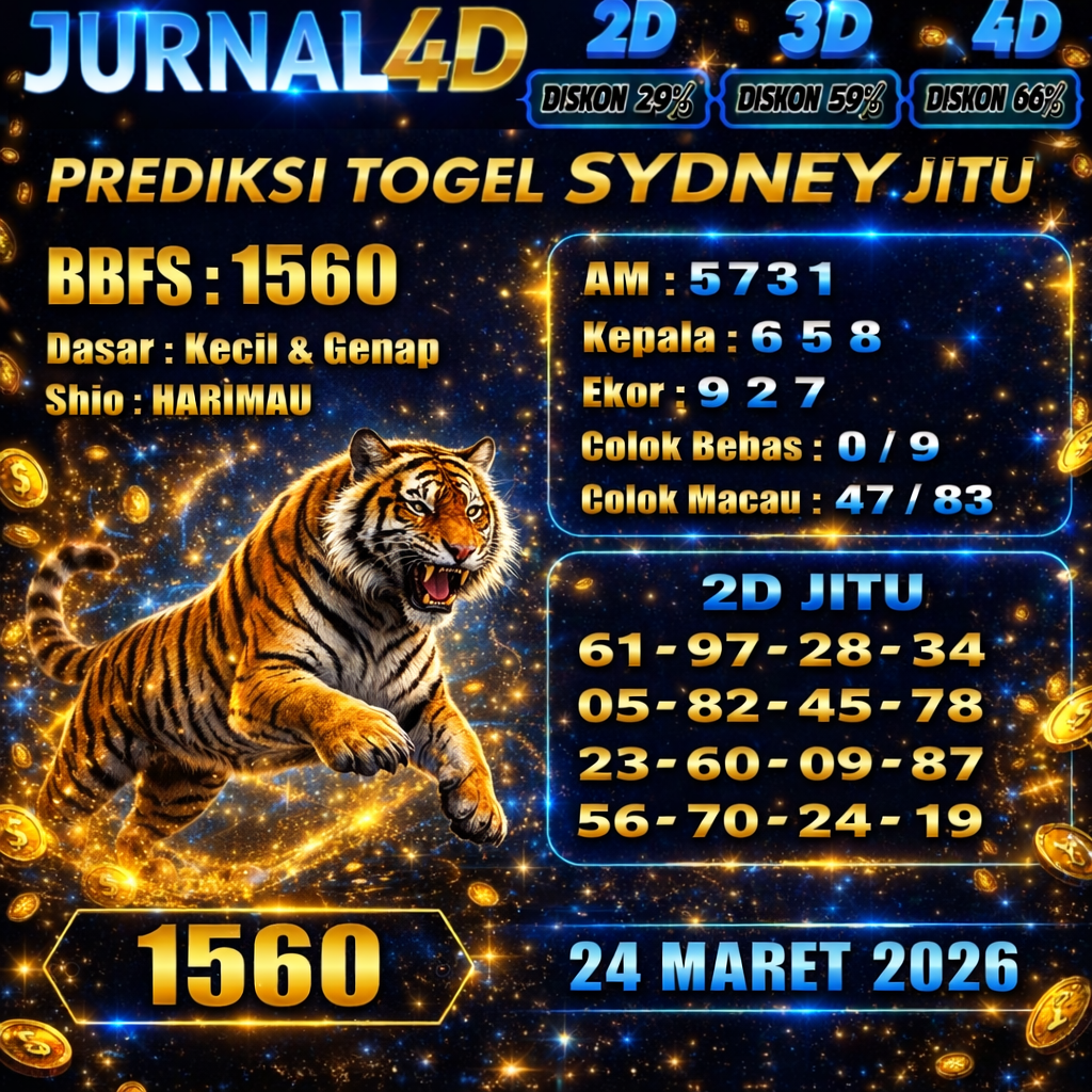 Prediksi Sydney 24 Maret 2026 JURNAL4D