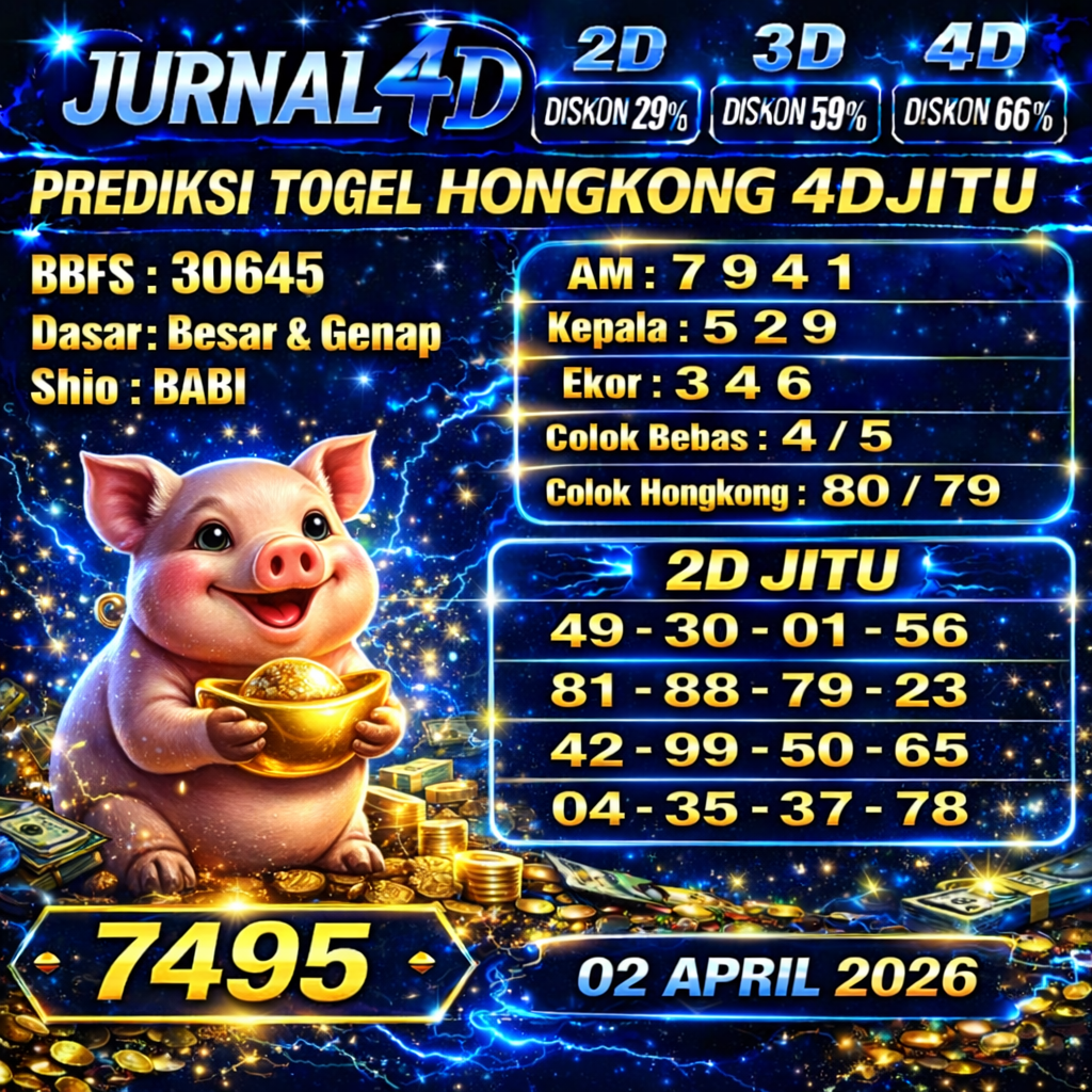 Prediksi Hongkong 02 April 2026 JURNAL4D