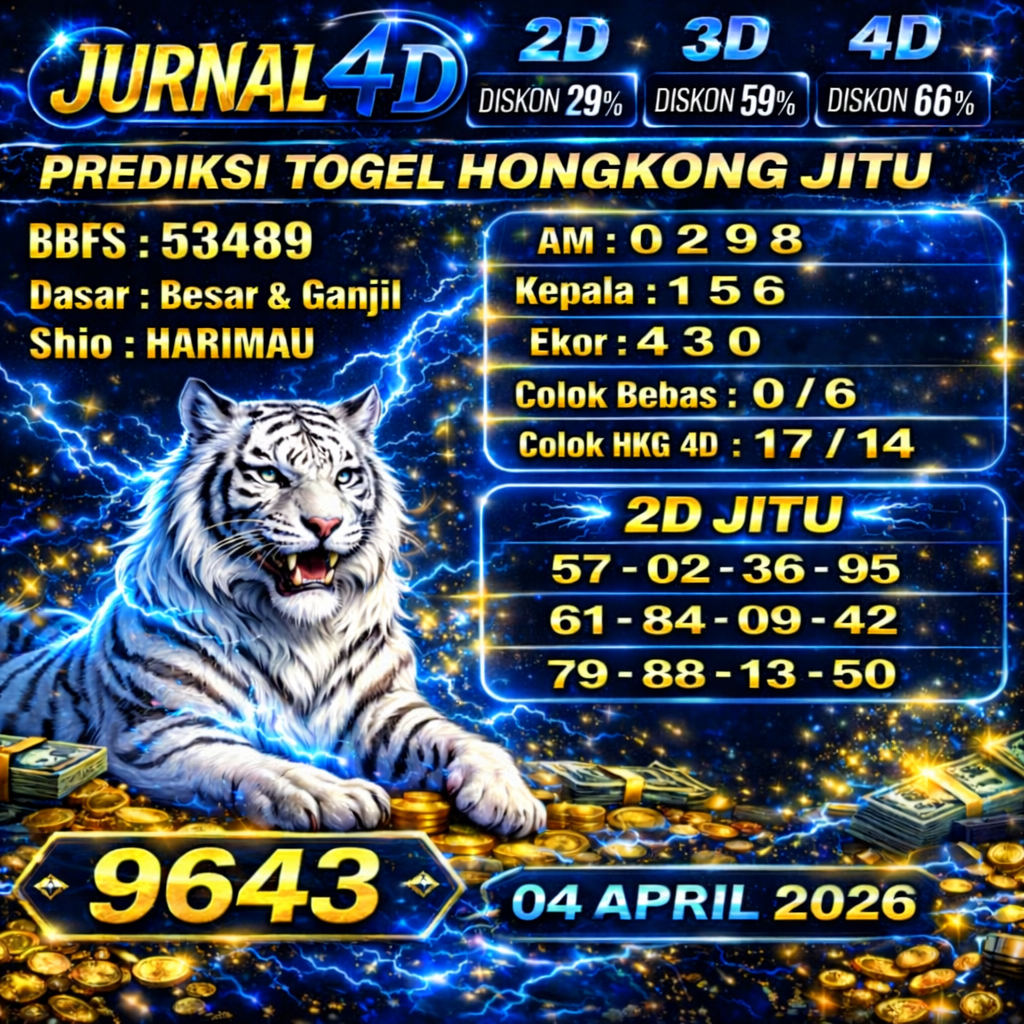 Prediksi Hongkong 04 April 2026 JURNAL4D