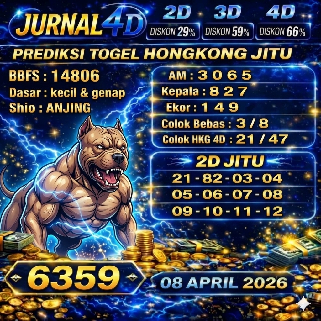 Prediksi Hongkong 08 April 2026 JURNAL4D