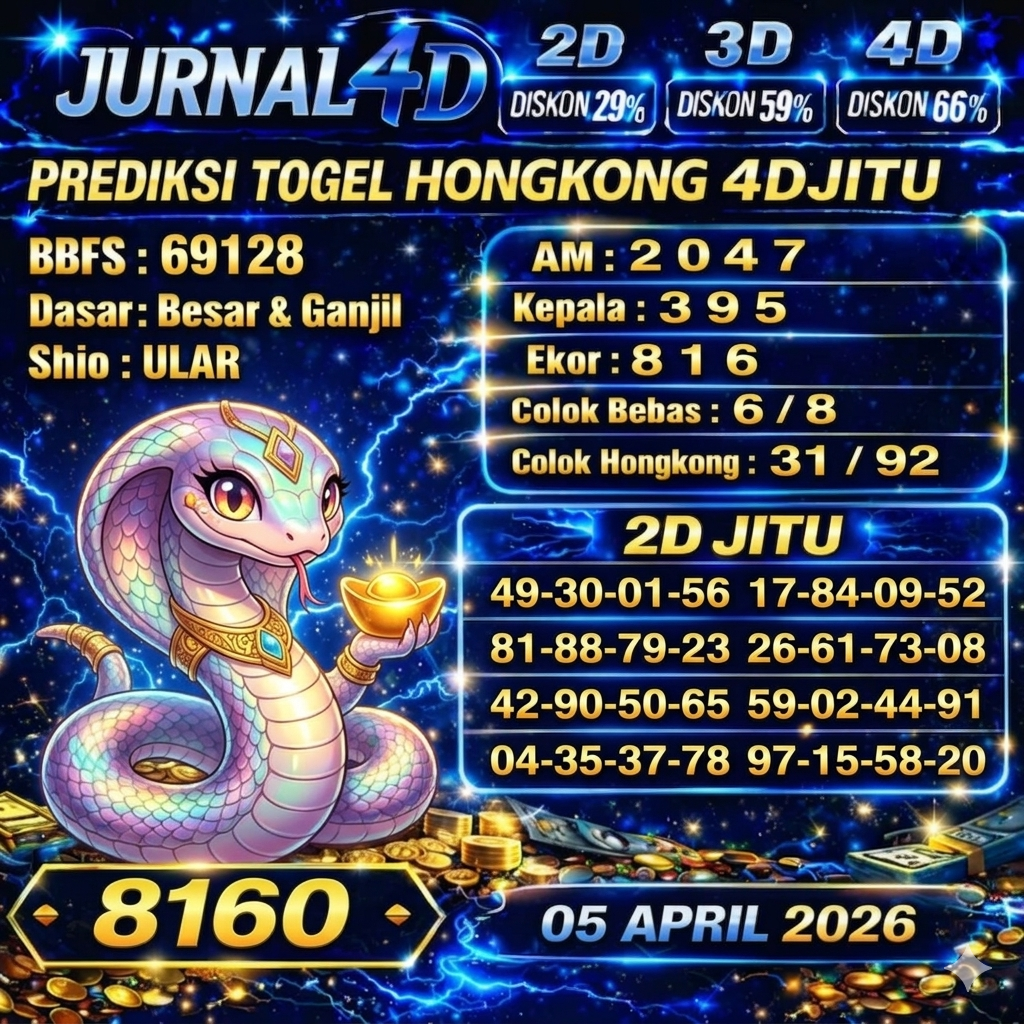 Prediksi Hongkong 05 April 2026 JURNAL4D