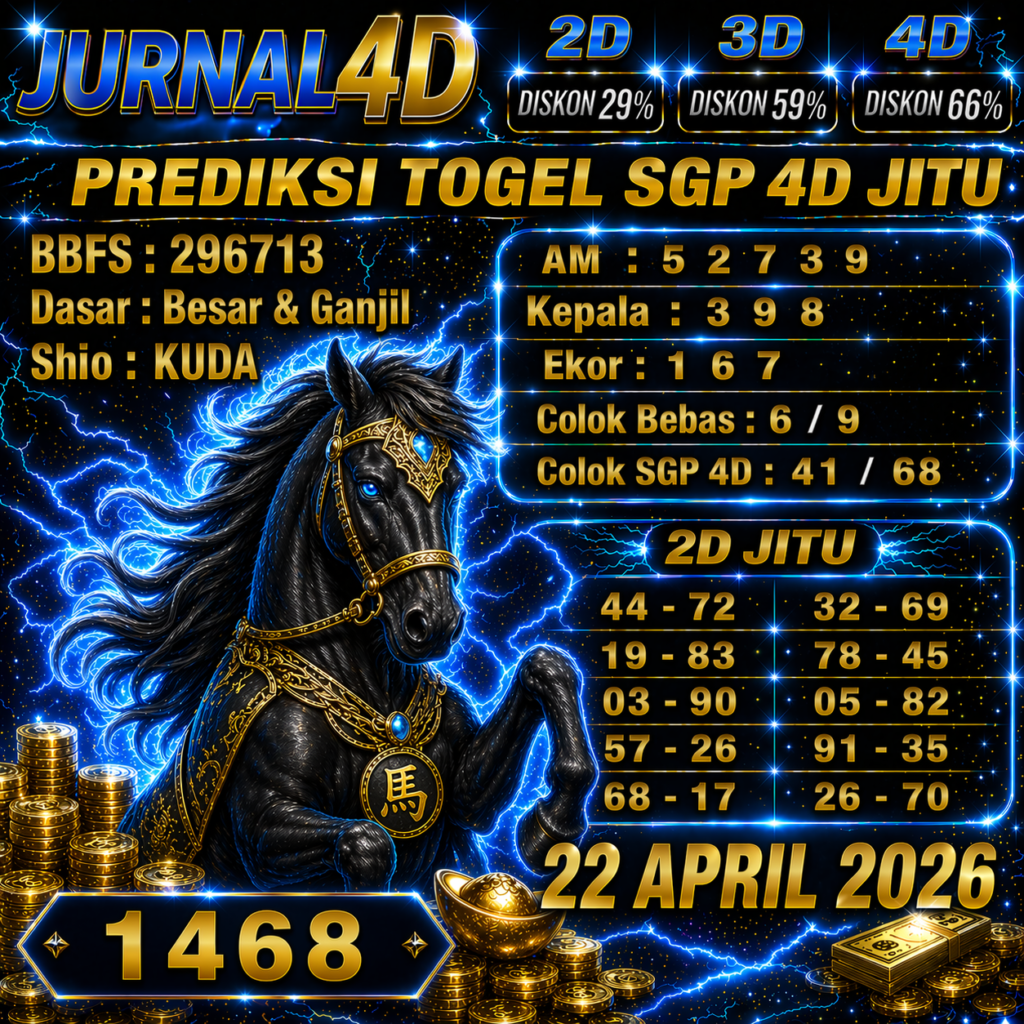 PREDIKSI SGP4D 22 APRIL 2026 JURNAL4D