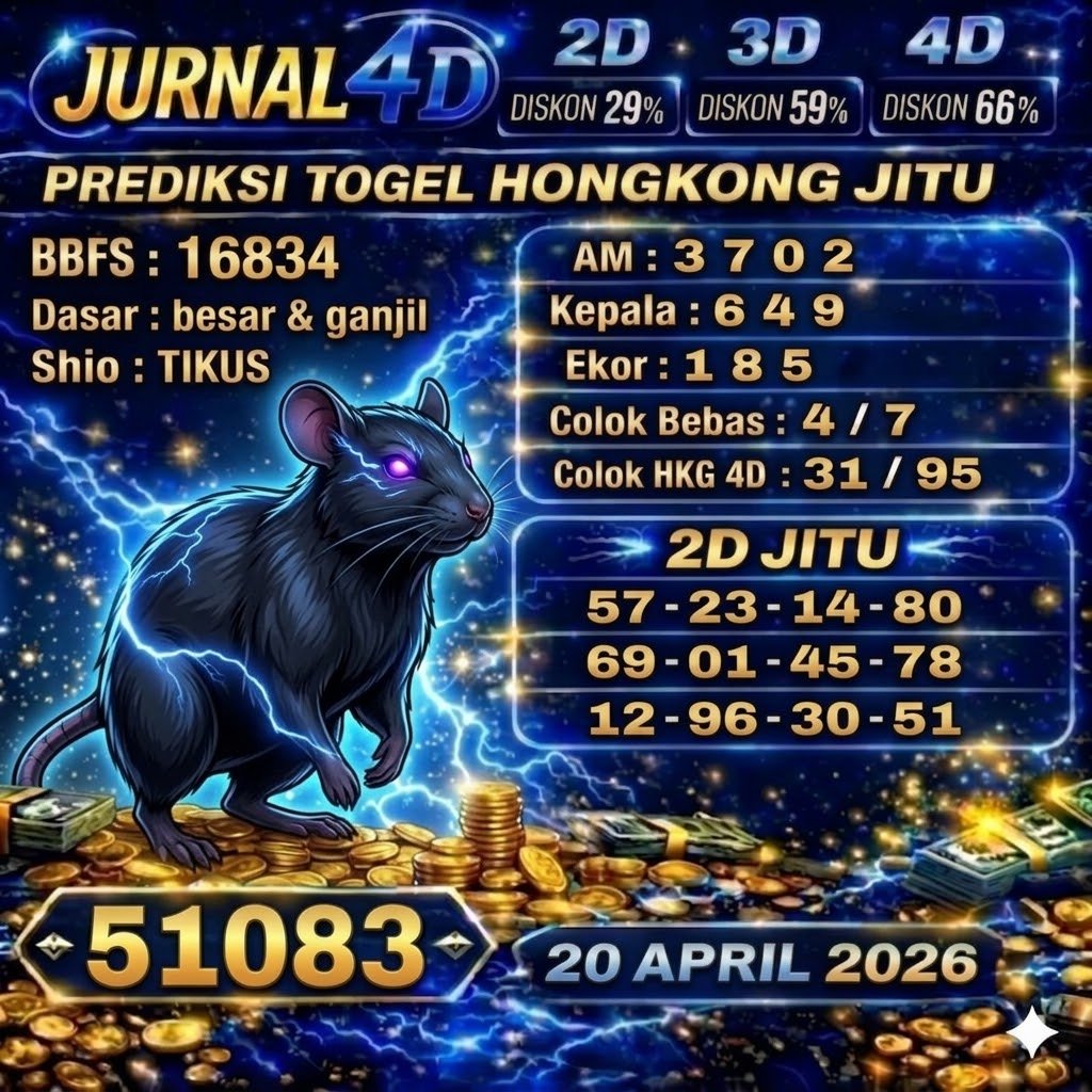 Prediksi Hongkong 20 April 2026 JURNAL4D