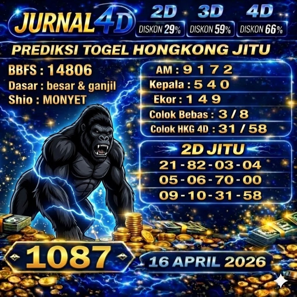 Prediksi Hongkong 16 April 2026 JURNAL4D