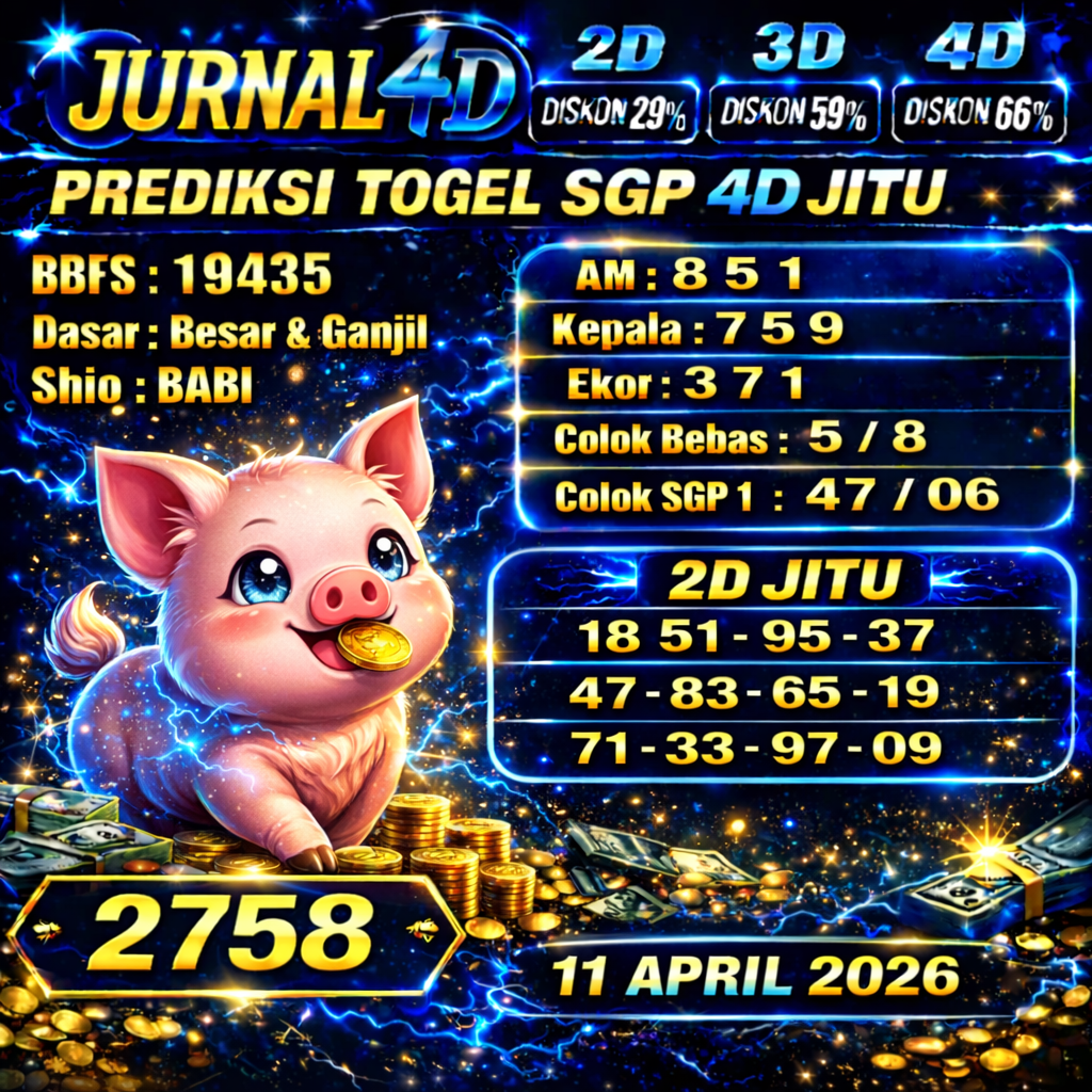 Prediksi Togel 10 April Jurnal4d