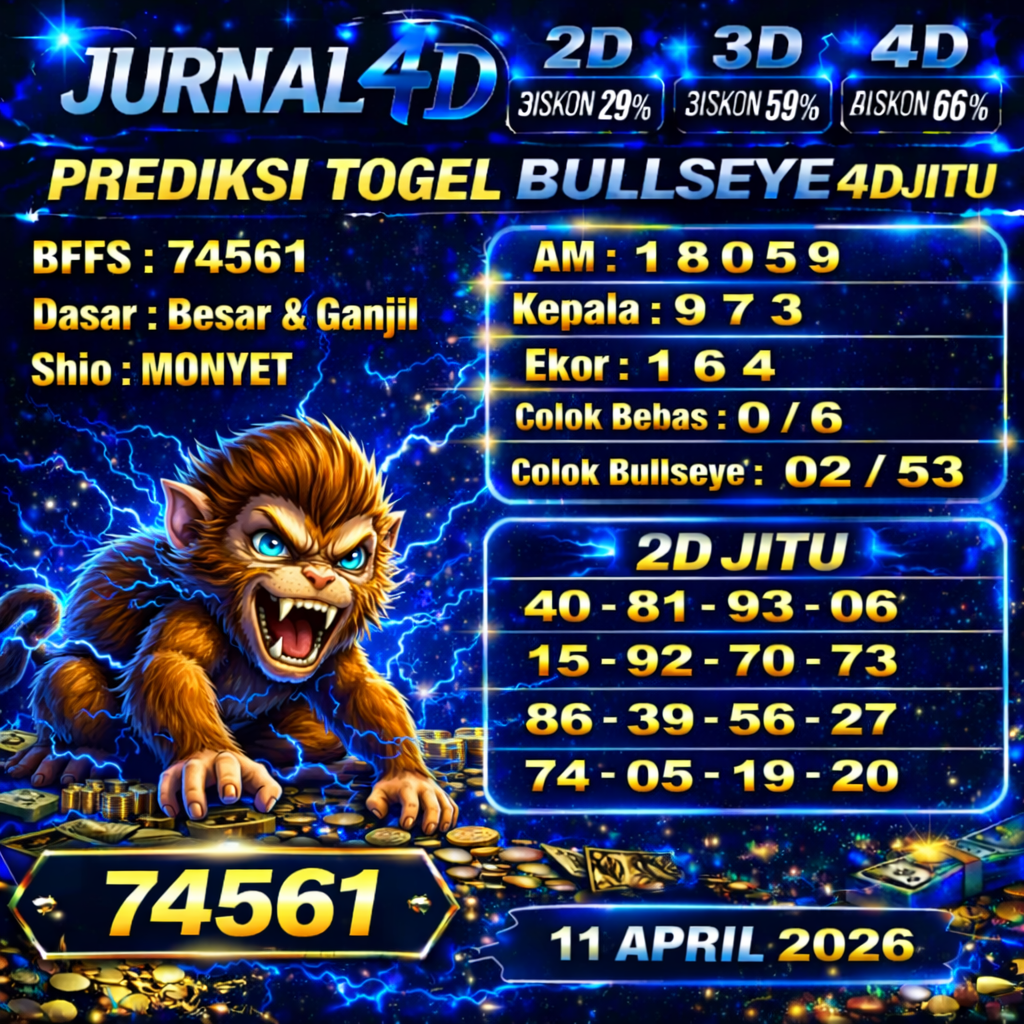 Prediksi Togel 10 April Jurnal4d
