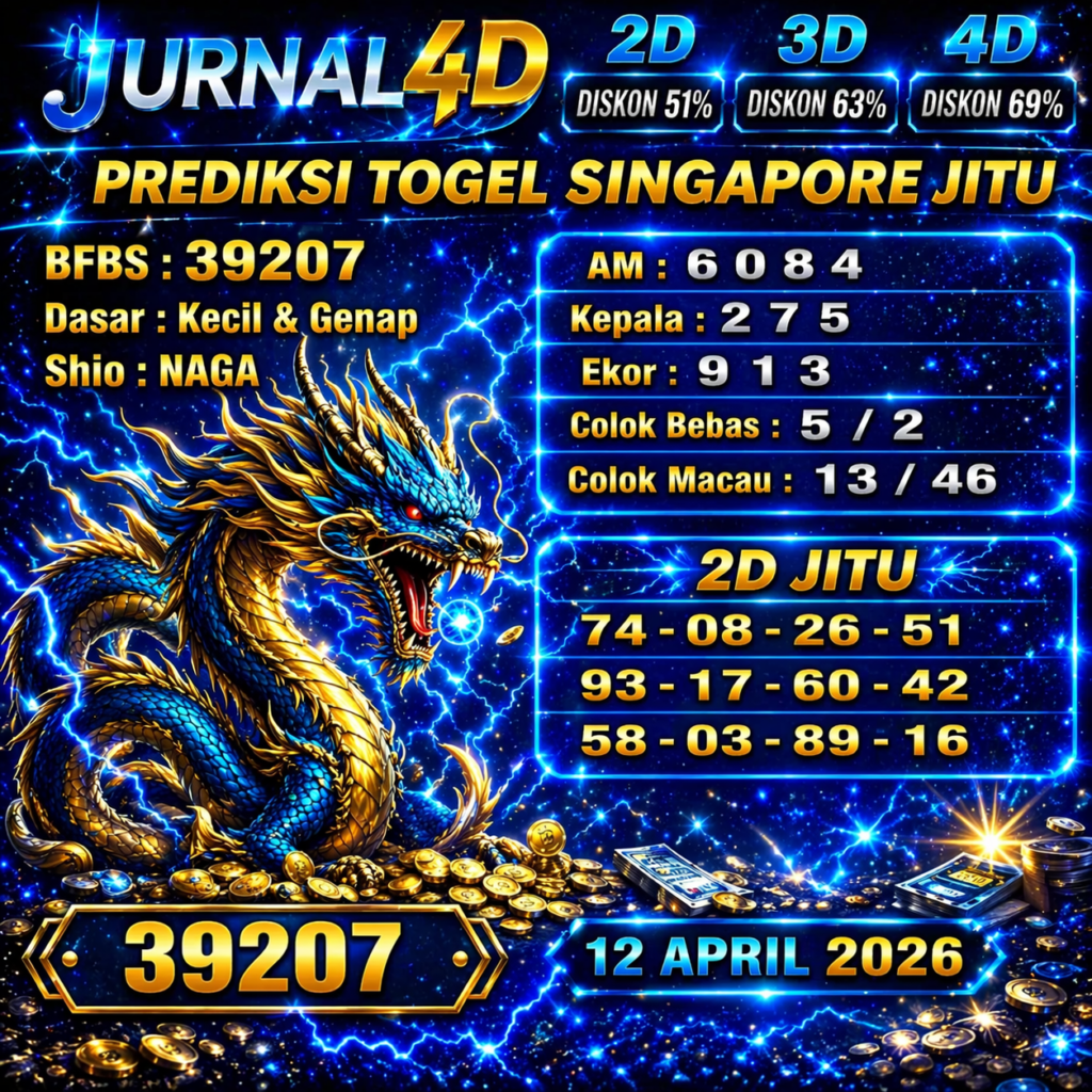 Prediksi Togel 12 April Jurnal4d