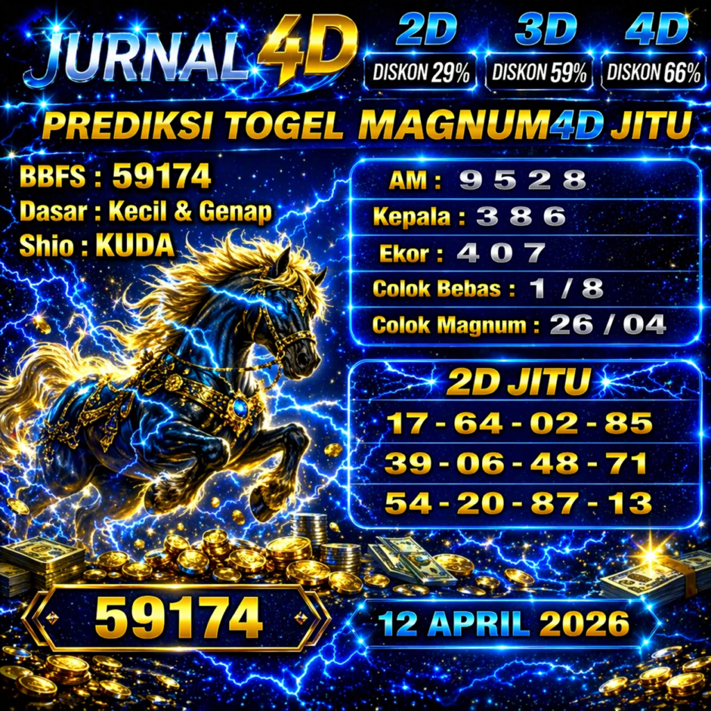 Prediksi Togel 12 April Jurnal4d