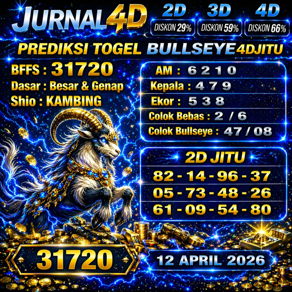 Prediksi Togel 12 April Jurnal4d