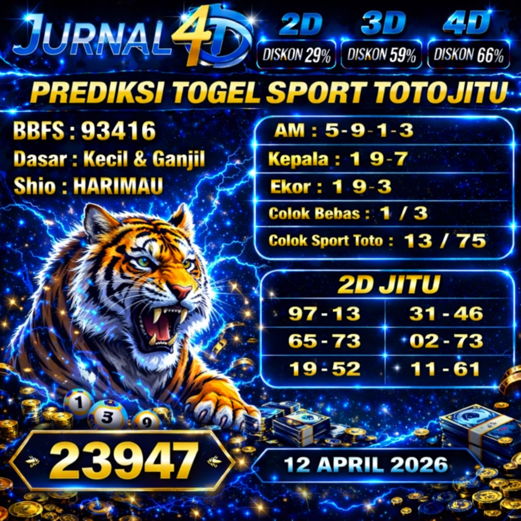 Prediksi Togel 12 April Jurnal4d