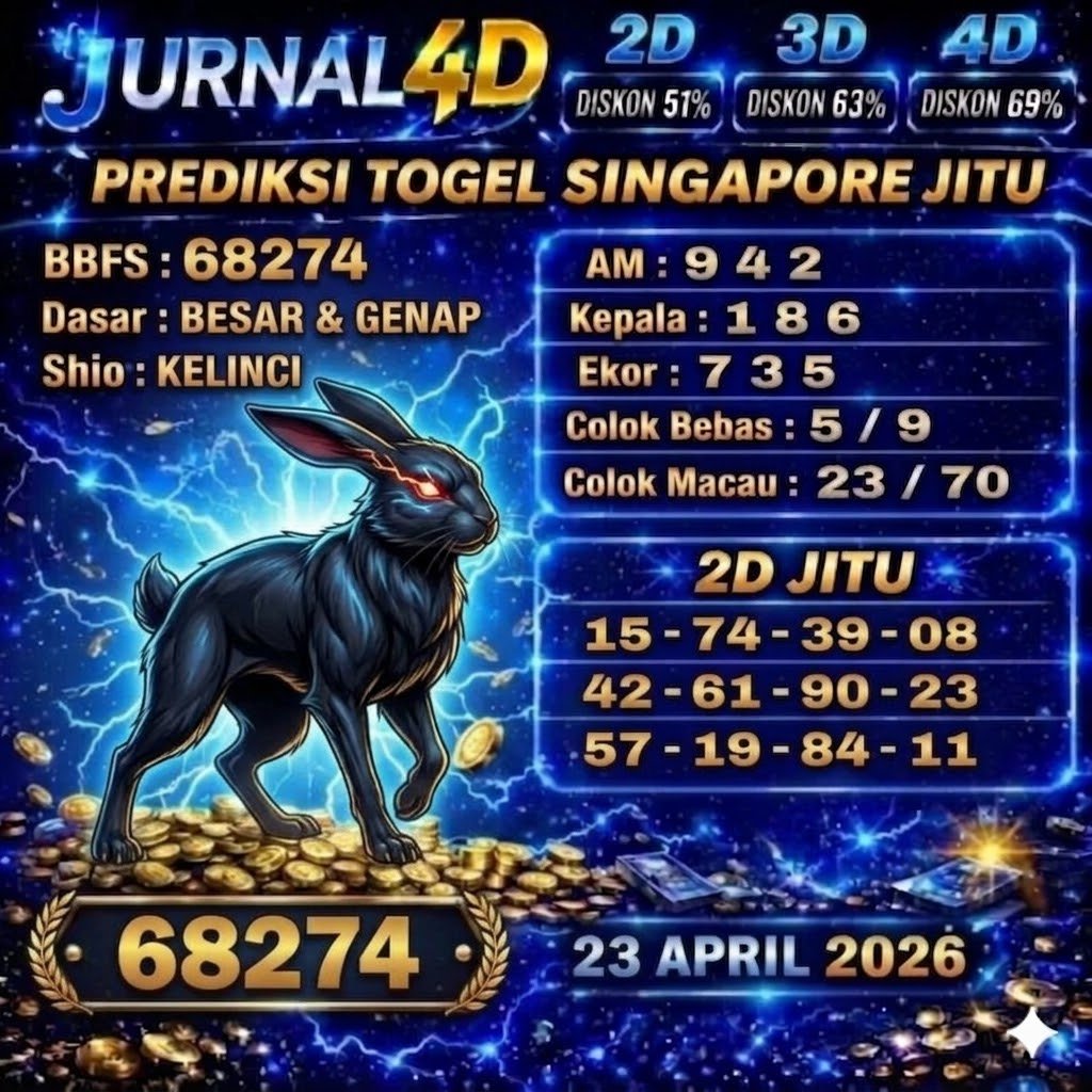 Prediksi Singapore 23 April 2026 JURNAL4D