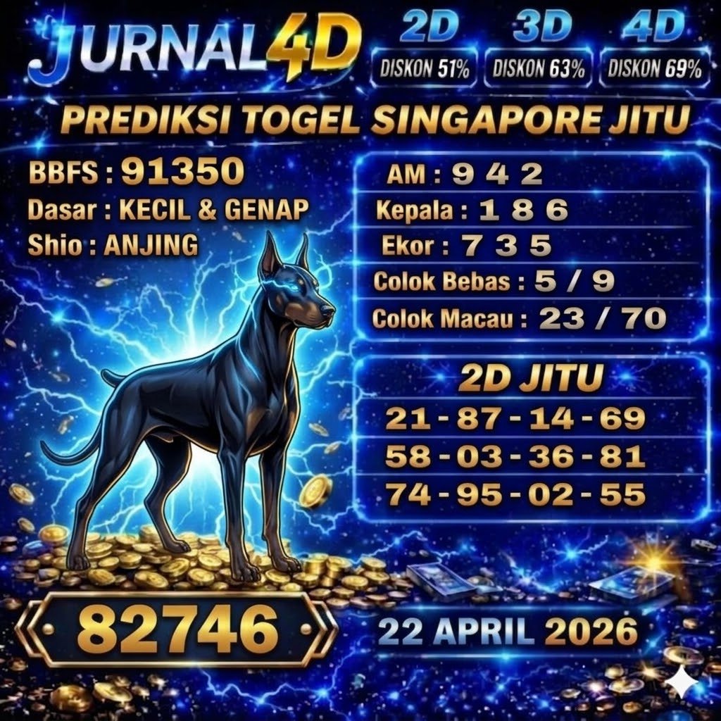 Prediksi Singapore 22 April 2026 JURNAL4D